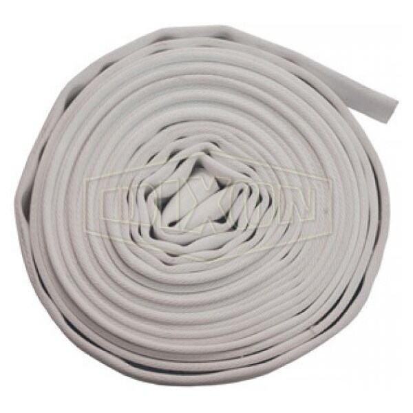 Dixon Single Jacket Fire Hose, 1-1/2 in, 50 ft L, 135 psi Working, Polyester, Domestic A315-50UC - main